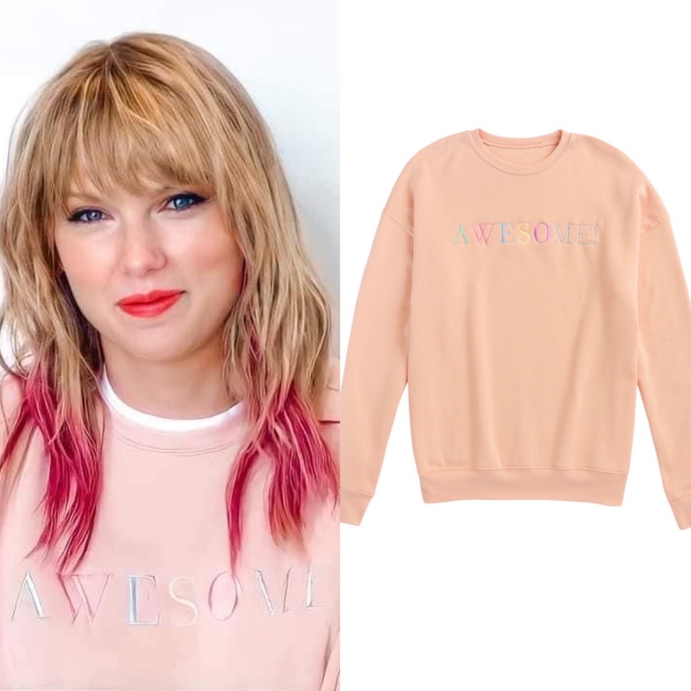 Taylor Swift AwesoME! Crewneck - Official Merch from Lover Era